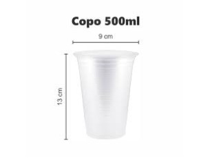 Copo descartável 500ml