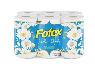 PAPEL HIGIENICO FOFEX FOLHA DUPLA 6X12 20m 6 X 12 20M