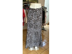 Saia longa estampada