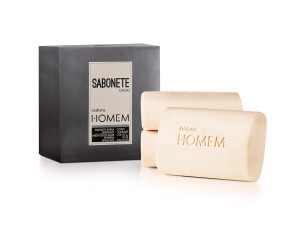 Sabonete em barra cremoso e refrescante 