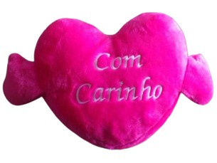 Urso formato coração - Com Carinho