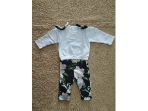 Conjunto flores feminino bebê