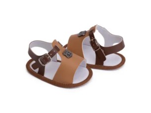 Sandália baby marrom menino fase 1
