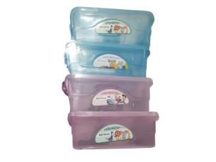  Caixa organizador infantiol 8,5 litros- AZUL E ROSA