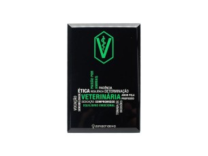 MINI PLAQUINHA PROFISSÃO VETERINÁRIA