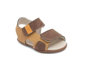 Sandália Infantil masculina bicolor marrom