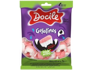 DP BALA GELATINA MINI DENTES VAMPIRO CITRICOS 12 X 15G
