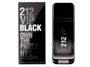 PERFUME CAROLINA HERRERA 212 VIP BLACK MASCULINO EAU DE PARFUM