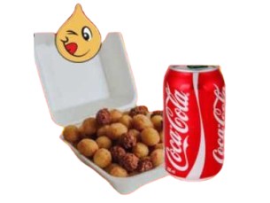 25 Salgados + refrigerante em lata