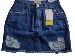 Saia Jeans  Feminina