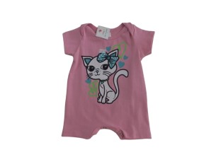 Macaquinho infantil rosa dr. Cotton