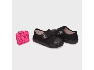 Tênis Infantil Feminino Pimpolho Preto  Com Pop It