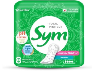 ABSORVENTE SYM S/ ABAS SUAVE 12X8 (AVA 18)