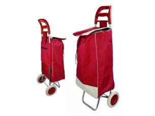 Carrinho de compras feira dobrável reforçado