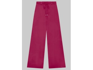 CALÇA WIDE LEG CINTURA ALTA EM VISCOSE COM CINTO- ROSA DRY ROSE