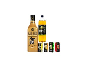 Combo com whisky black joker honey+ energético de 2l + 04 unidades de gelo