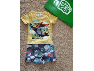 Conjunto masculino bermuda tactel e camisa