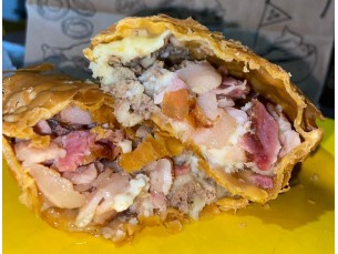 Massa com sabor de bacon