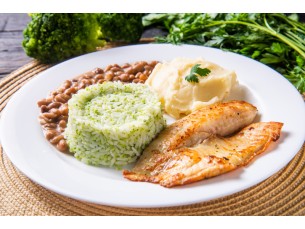 FILÉ DE PEIXE GRELHADO ( Tilápia ou Merluza)