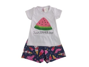 Conjunto Infantil Verão Menina Melancia