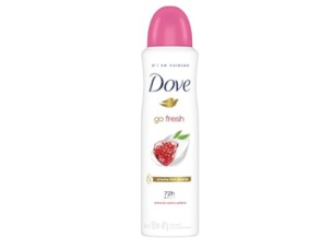 Dove desodorante antitranspirante aerosol go fresh romã e verbena