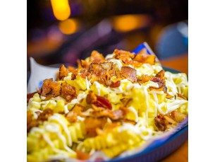 Fritas com Cream Cheese e bacon (300g)