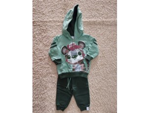 Conjunto verde moletom bebê