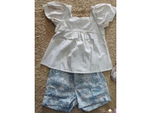 Conjunto infantil menina bata e short