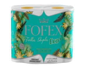 PAPEL HIGIENICO FOFEX ECO+ FOLHA DUPLA 16X4 30M 16 X 4 C/30M