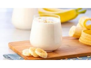 Vitamina de Leite, Banana e Granola