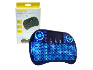 Mini teclado e mouse sem fio iluminado 