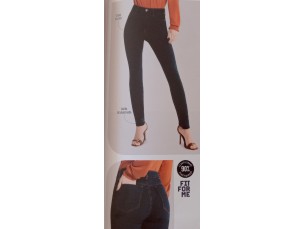 Calça jeans skinny cintura média 